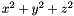 $x^2+y^2+z^2$