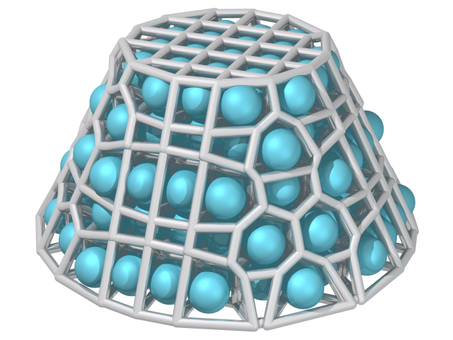 Voronoi tessellation in a frustum